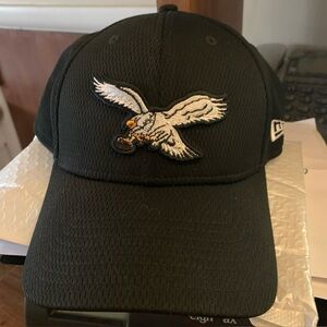 New Era Black Cap with Eagle Design